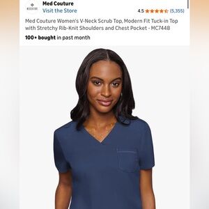 Women’s Med Couture scrub set- navy